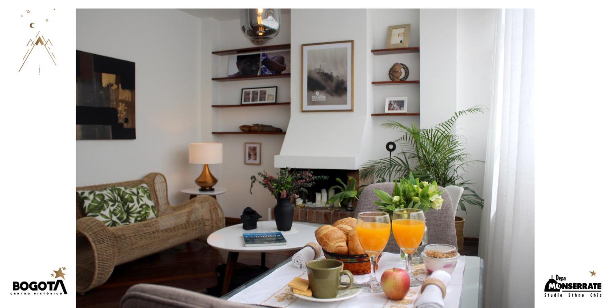 Depa Monserrate - Charming Historic Nest With Breathtaking Mountain Views - Apartaestudio Bogotá Esterno foto